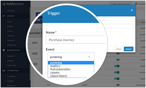 steps to build journey