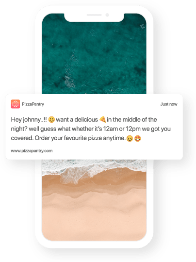 Emojis push notification