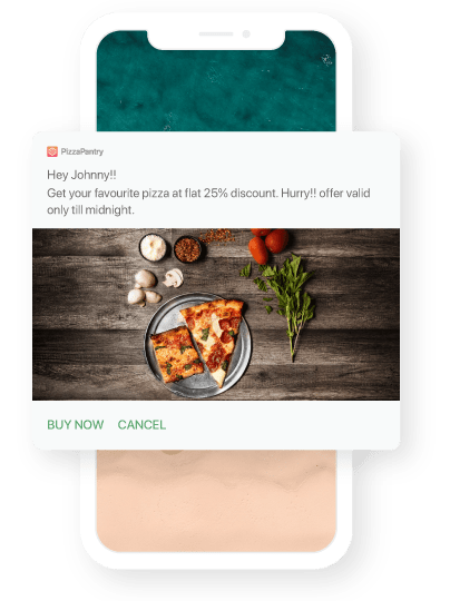 Rich push notification