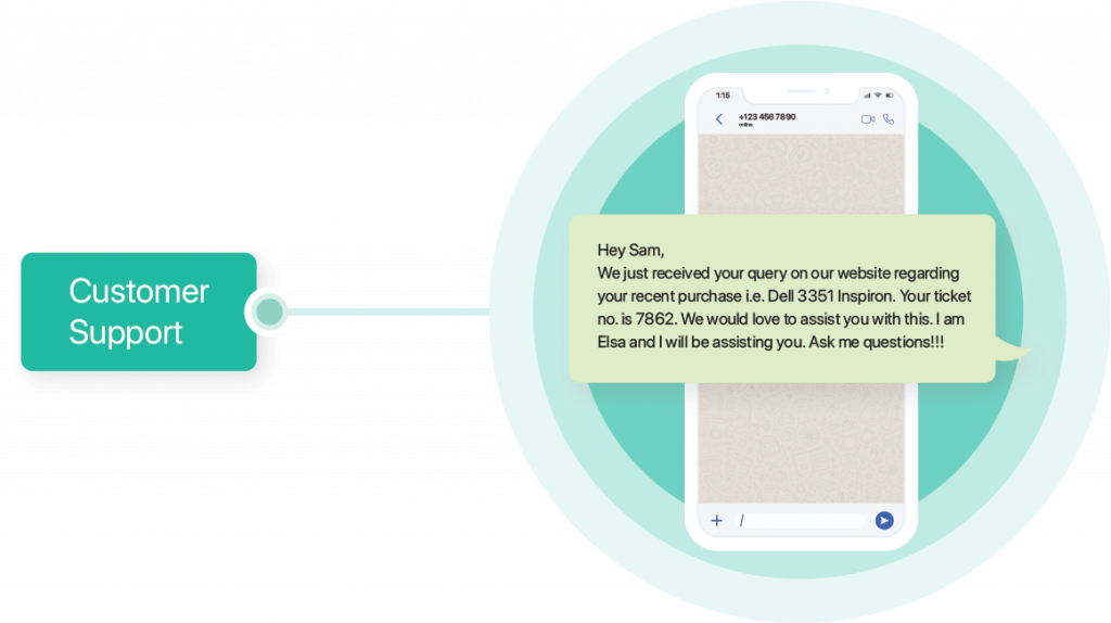 Whatsapp customer support