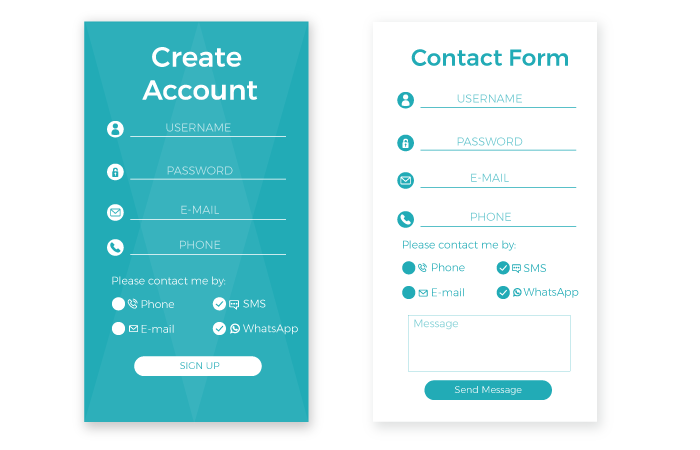 whats app contact form