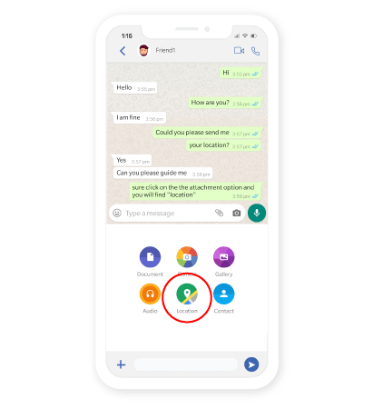 Work Location in Whatsapp Business