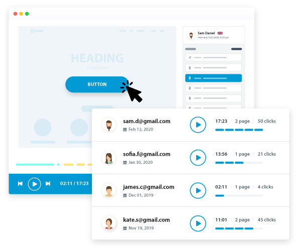 User session replay