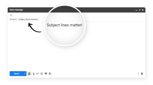 email subject line