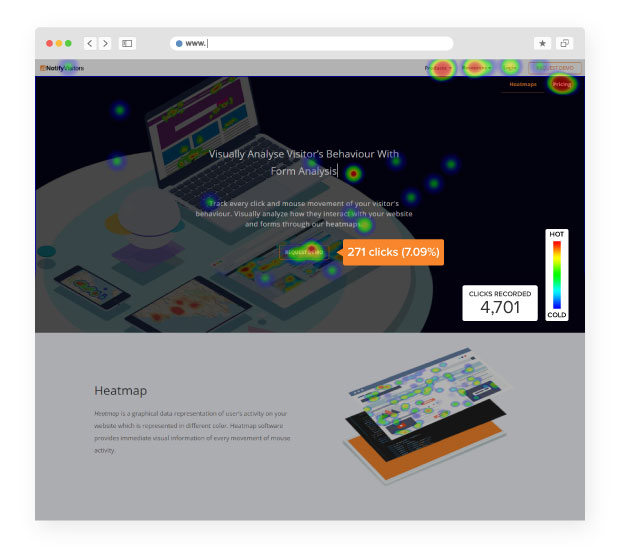 Optimize the CTAs Using Click Maps