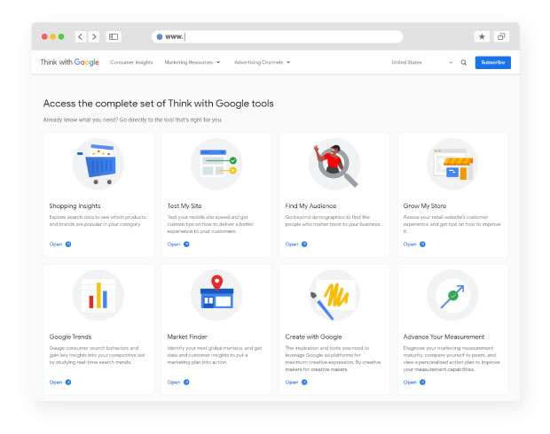 Think with Google: Marketer’s Almanac