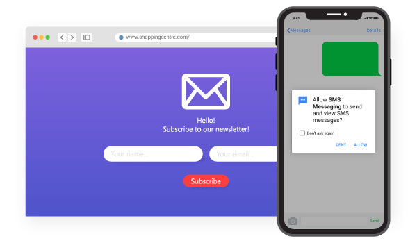Let your email vs SMS marketing be permission-based