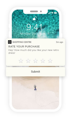 Notifications asking for feedback or ratings 