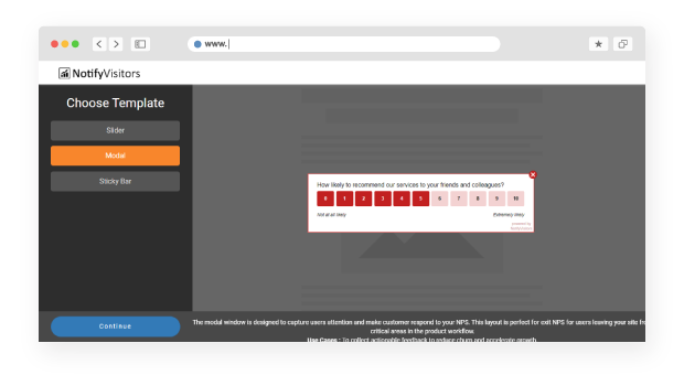 NotifyVisitors-NPS-Survey-Tool