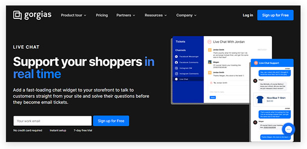 Gorgias: Live Chat & Helpdesk