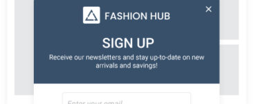 Make use of a simple signup form