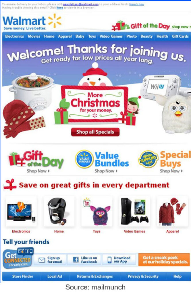 Walmart – (Offer email)
