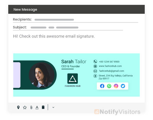 Create an email signature